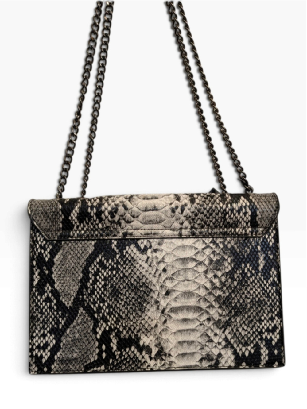 Badgley Mischka NWT Crossbody Bag Vegan Leather Snake Print - Picture 2 of 15